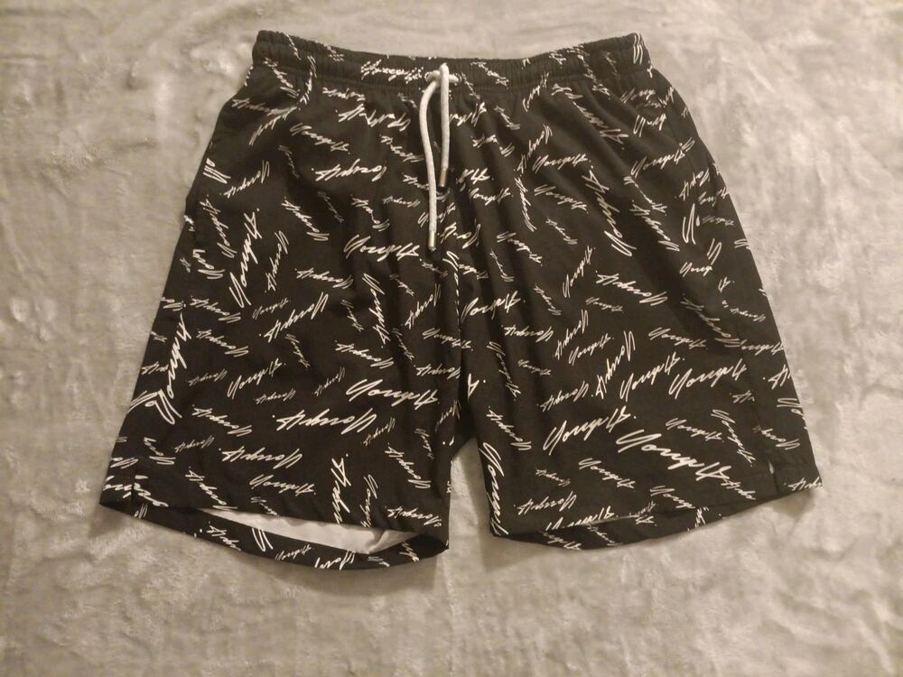 Young LA Swim Trunks Shorts Logo AOP Mens XL
